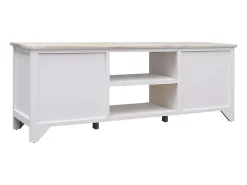 Mueble de TV 108x30x40 cm Madera maciza de Paulownia