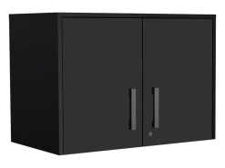 Mueble despensa Cyrus en melamina con 3 estantes , 50 cm X 70 cm X 40.5 cm , Negro