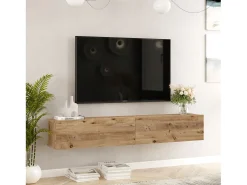 Mueble Elegante Tv Futura   180 Cm Pino