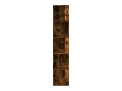 Mueble esquina madera contrachapada roble ahumado 33x33x164,5cm