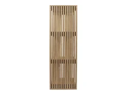 Mueble Modular de Diseño Klaus 3 Compartimentos Marrón 99cm en Madera y Paneles