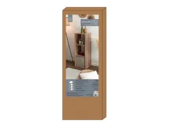 Mueble Modular de Diseño Klaus 3 Compartimentos Marrón 99cm en Madera y Paneles
