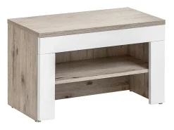 Mueble para entrada - ONYX 5 - Color roble y blanco