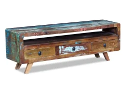 Mueble para la televisión con 3 cajones madera reciclada
