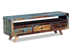 Mueble para la televisión con 3 cajones madera reciclada