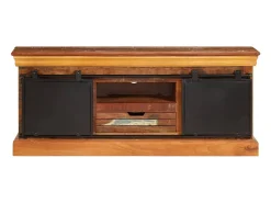 Mueble para la TV madera maciza reciclada 110x30x45 cm