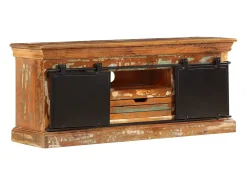 Mueble para la TV madera maciza reciclada 110x30x45 cm
