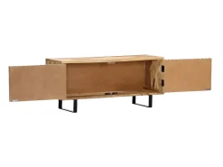 Mueble para la TV madera maciza de mango 90x30x40 cm ES73581