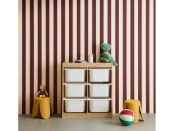 Mueble para niños con 6 cubos de almacenaje natural
