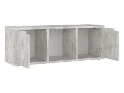 Mueble para televisión aglomerado hormigón 88,5x27x5x30,5 cm