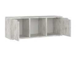 Mueble para televisión aglomerado hormigón 88,5x27x5x30,5 cm