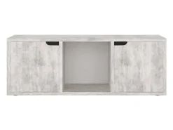 Mueble para televisión aglomerado hormigón 88,5x27x5x30,5 cm