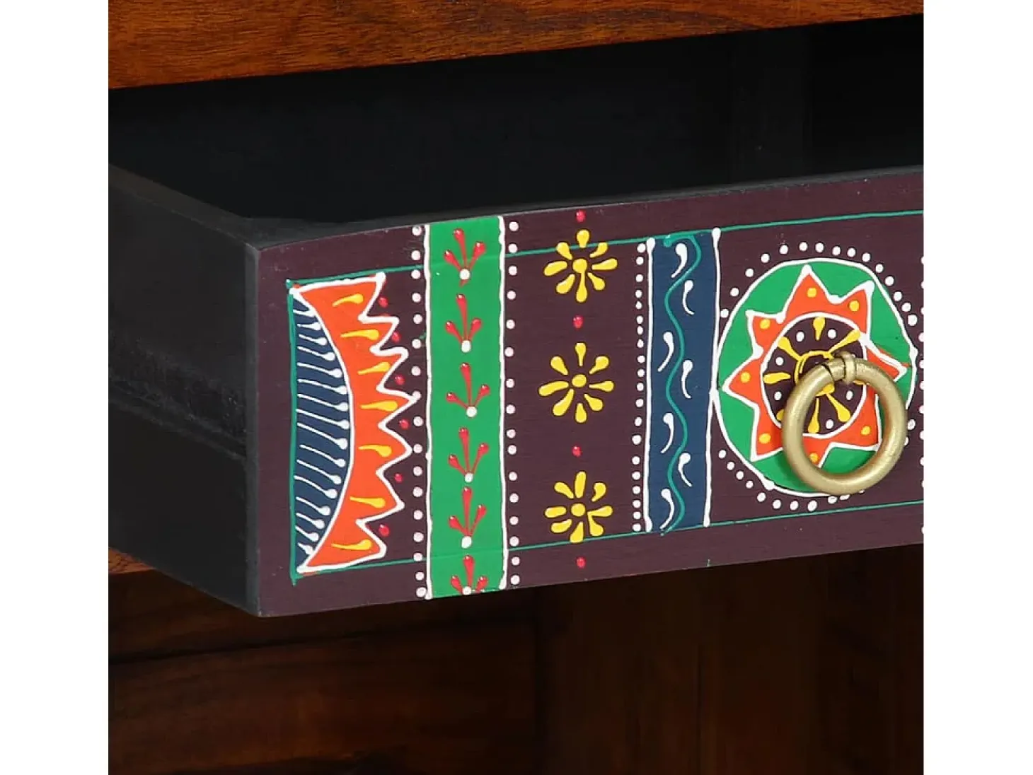 Mueble para teléfono con cajón Marrón 40 x 35 x 75 cm