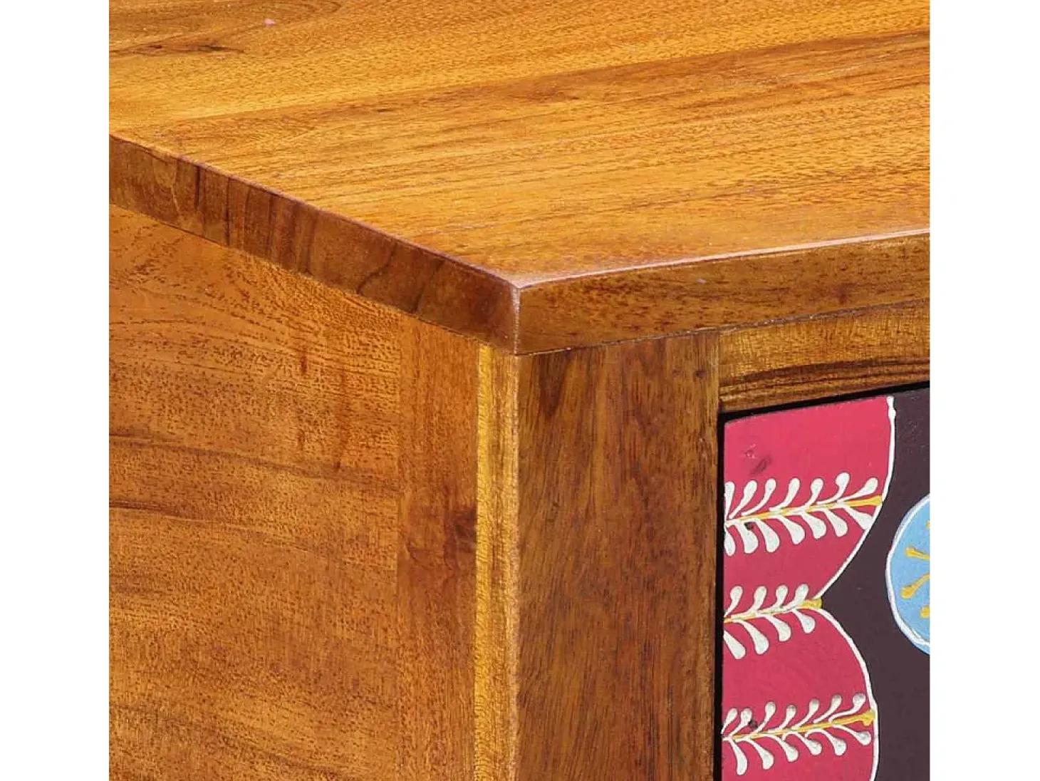 Mueble para teléfono con cajón Marrón 35 x 35 x 75 cm
