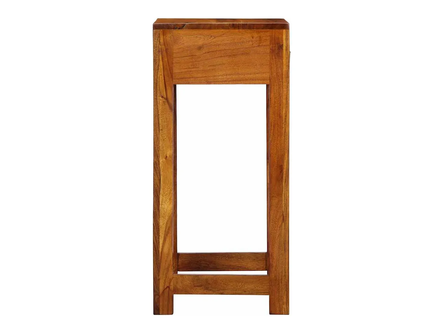 Mueble para teléfono con cajón Marrón 35 x 35 x 75 cm