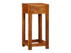 Mueble para teléfono con cajón Marrón 35 x 35 x 75 cm