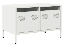 Mueble para TV acero laminado en frío blanco 68x39x43,5 cm