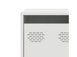 Mueble para TV acero laminado en frío blanco 68x39x43,5 cm