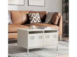 Mueble para TV acero laminado en frío blanco 68x50x43,5 cm