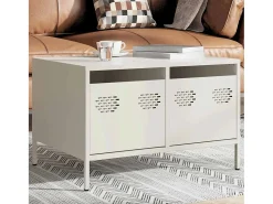 Mueble para TV acero laminado en frío blanco 68x50x43,5 cm