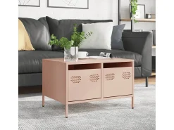 Mueble para TV acero laminado en frío rosa 68x50x43,5 cm