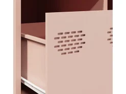 Mueble para TV acero laminado en frío rosa 68x50x43,5 cm