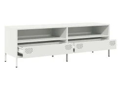 Mueble para TV acero laminado en frío blanco 135x39x43,5 cm