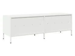 Mueble para TV acero laminado en frío blanco 135x39x43,5 cm