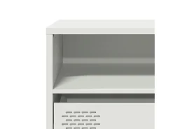 Mueble para TV acero laminado en frío blanco 135x39x43,5 cm