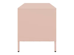 Mueble para TV acero laminado en frío rosa 68x39x43,5 cm