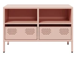 Mueble para TV acero laminado en frío rosa 68x39x43,5 cm