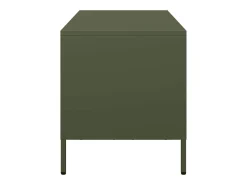 Mueble para TV acero laminado en frío verde oliva 68x39x43,5 cm