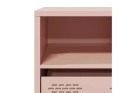 Mueble para TV acero laminado en frío rosa 101,5x39x43,5 cm