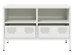 Mueble para TV acero laminado en frío blanco 68x39x43,5 cm