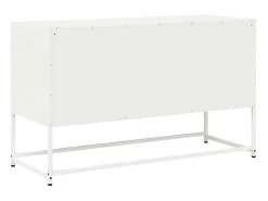 Mueble para TV acero laminado en frío blanco 100,5x39x60,5 cm