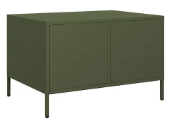 Mueble para TV acero laminado en frío verde oliva 68x50x43,5 cm