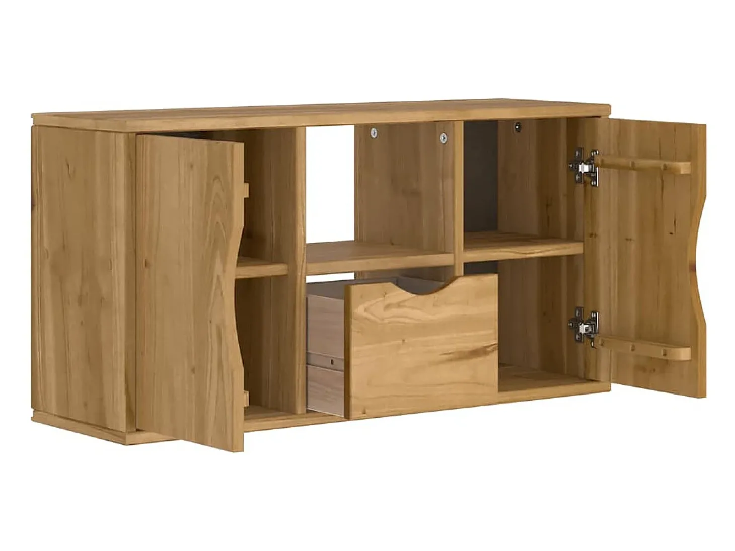 Mueble para TV con cajón ODDA 79x24x40 cm madera pino maciza