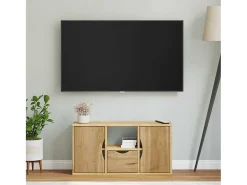 Mueble para TV con cajón ODDA 79x24x40 cm madera pino maciza