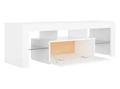 Mueble para TV con luces LED blanco 120x35x40 cm