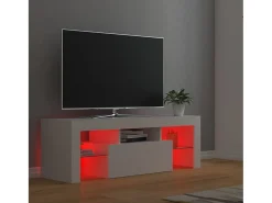 Mueble para TV con luces LED blanco 120x35x40 cm