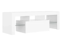 Mueble para TV con luces LED blanco 120x35x40 cm