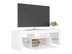 Mueble para TV con luces LED blanco 120x35x40 cm