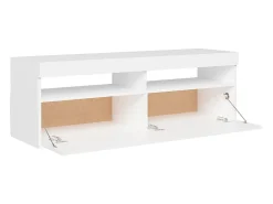 Mueble para TV con luces LED blanco 120x35x40 cm