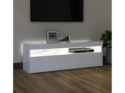 Mueble para TV con luces LED blanco 120x35x40 cm