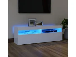 Mueble para TV con luces LED blanco 120x35x40 cm