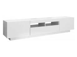 Mueble para TV con luces LED blanco 180x35x40 cm