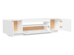 Mueble para TV con luces LED blanco 160x35x40 cm