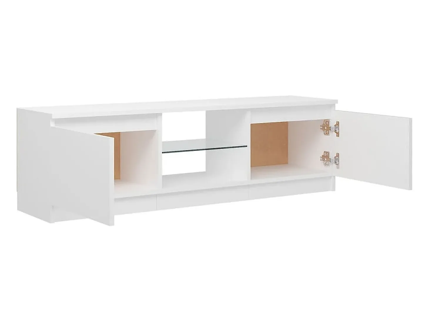 Mueble para TV con luces LED blanco 120x30x35,5 cm