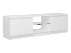 Mueble para TV con luces LED blanco 120x30x35,5 cm