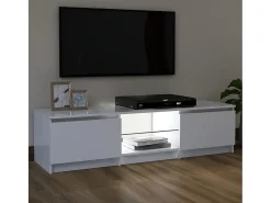Mueble para TV con luces LED blanco 120x30x35,5 cm